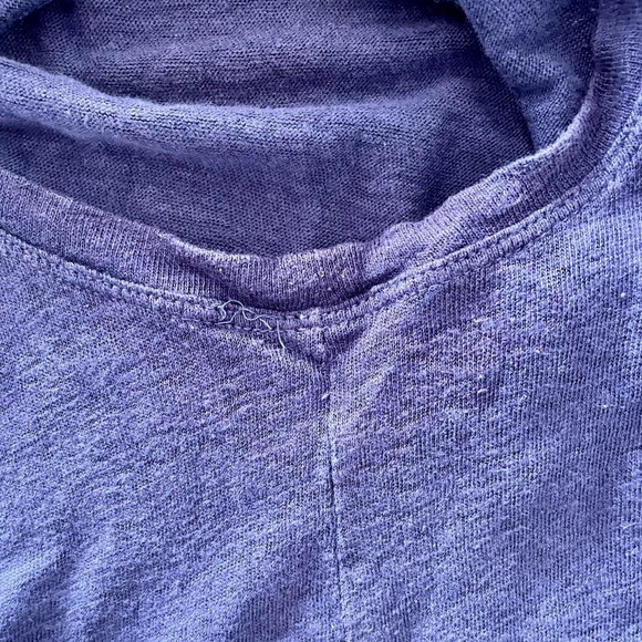 J. Crew Purple Sleeveless v-neck Tank Top - 100% linen - Picture 5 of 5